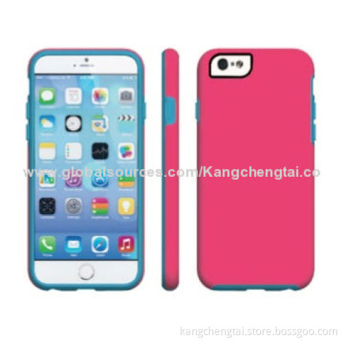 Detachable 2 Pieces Cases for iPhone 6, with Rubberized Finish, Allows Full Control on Cellphone